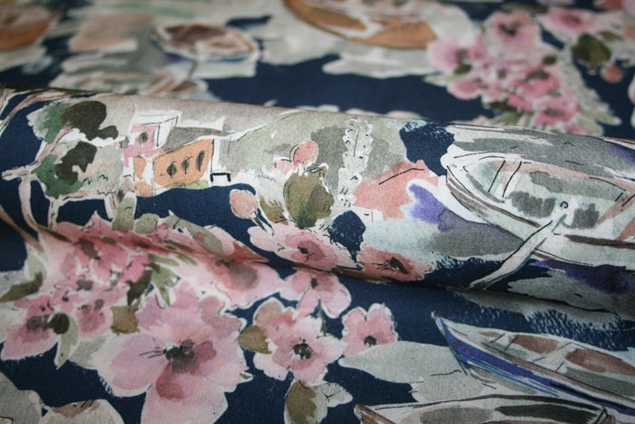 'Life in Venice Evening' Viscose