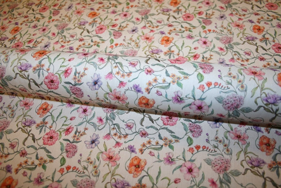 'Battersea Blooms' Liberty Bomuld