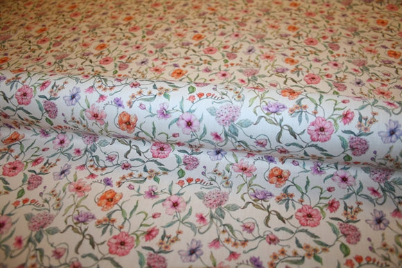 'Battersea Blooms' Liberty Bomuld