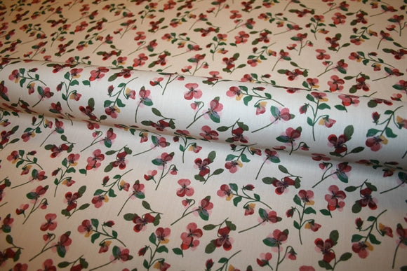 'Pansy Scatter AW25' Liberty Bomuld