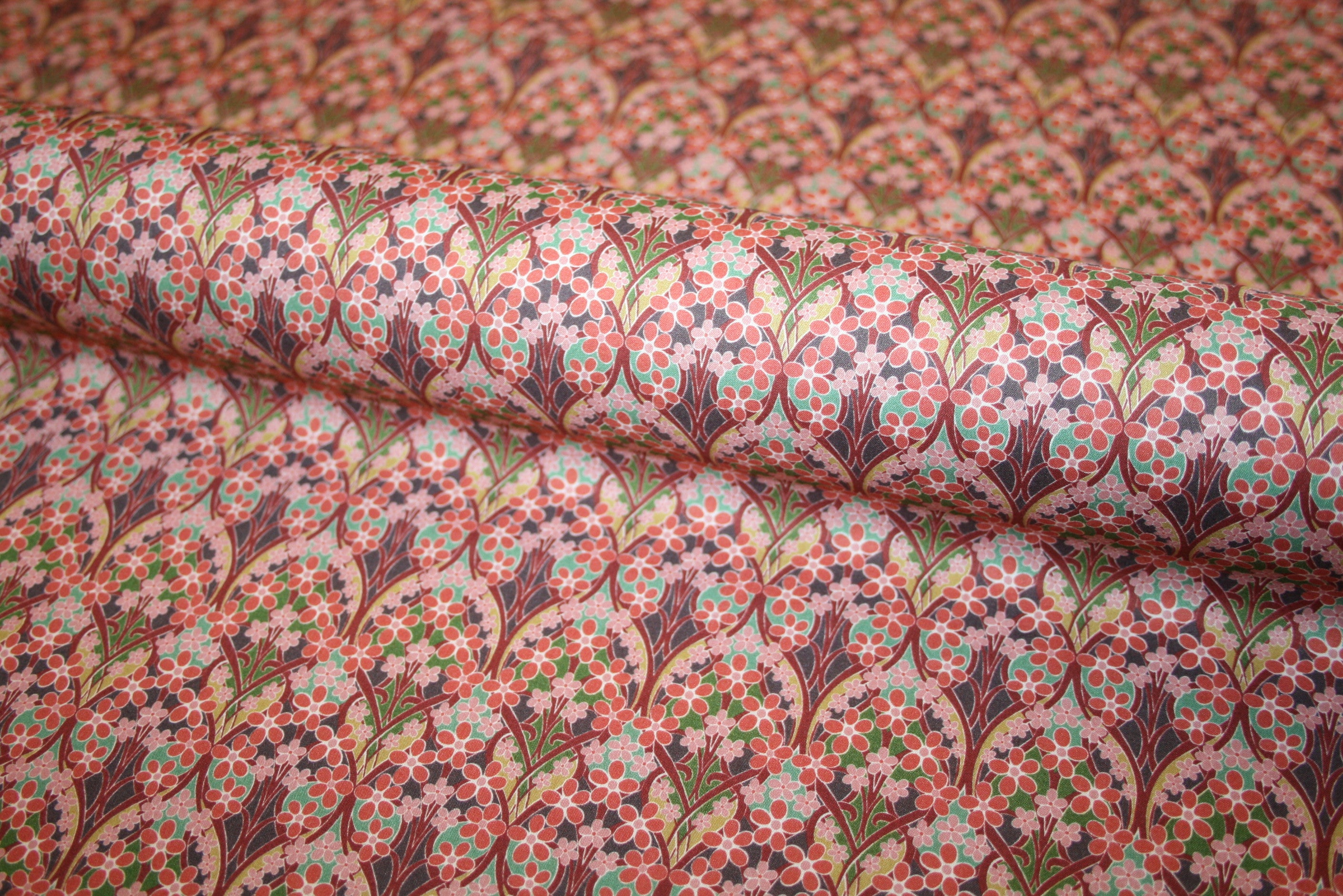 'Iona Flower' Liberty Bomuld