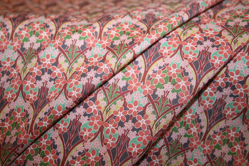 'Iona Flower' Liberty Bomuld