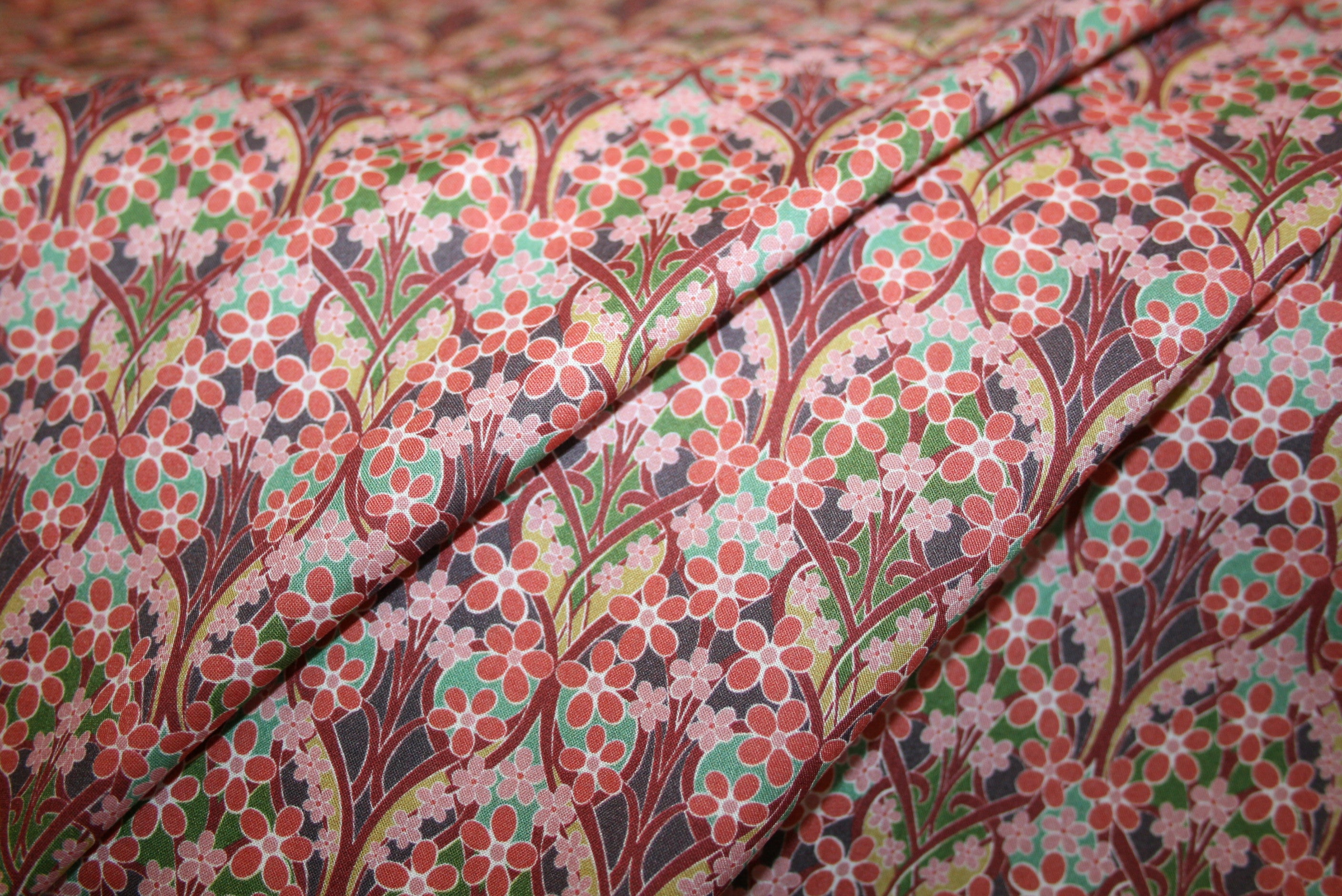 'Iona Flower' Liberty Bomuld