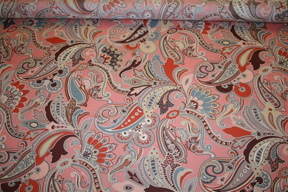 'Paisley Fanfare AW25' Liberty Bomuld