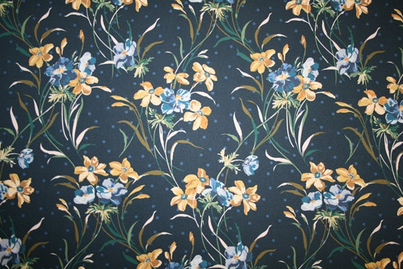 'Poppy and Daffodil' Liberty Viskose