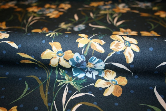 'Poppy and Daffodil' Liberty Viskose
