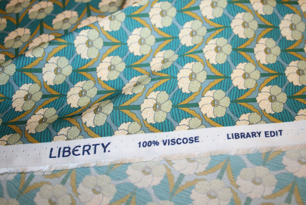 Chevron - Liberty satinvævet viskose