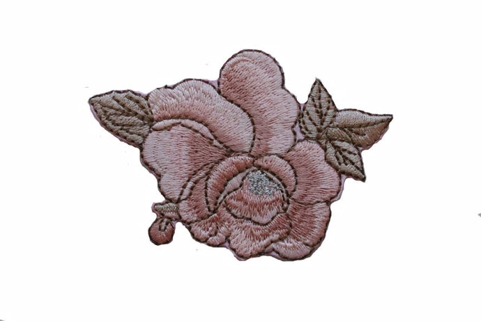 Blomsterapplikation (rosa)