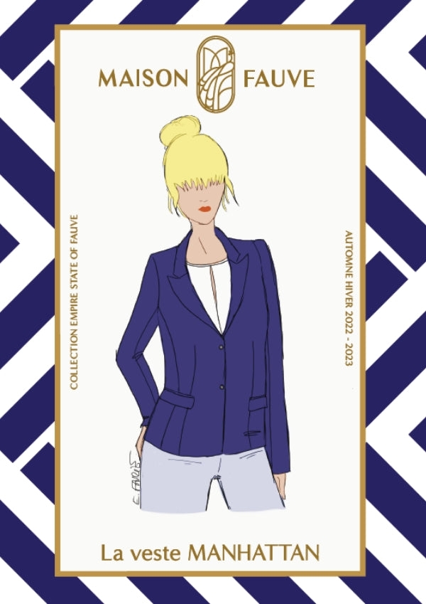'Manhattan' blazer symønster