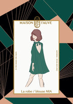 Mia - symønster til kjole og bluse (str. 34-52) | Maison Fauve