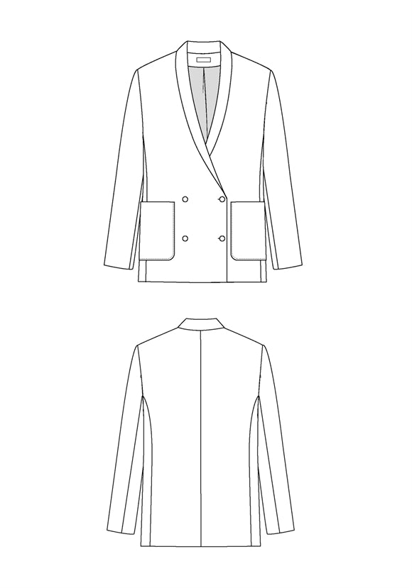 'Mimosa' blazer jakke symønster