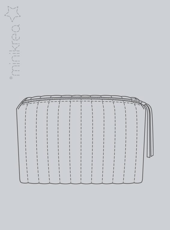 Quiltet toilettaske (2 størrelser)
