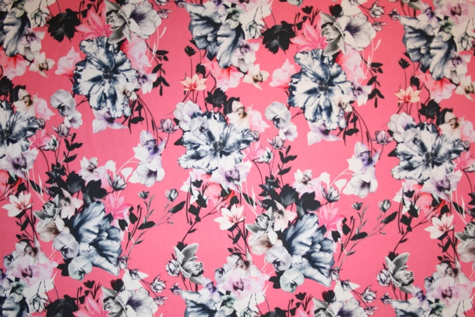 'Fiori Pink' Bomuld