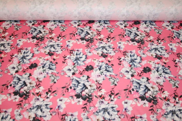 'Fiori Pink' Bomuld