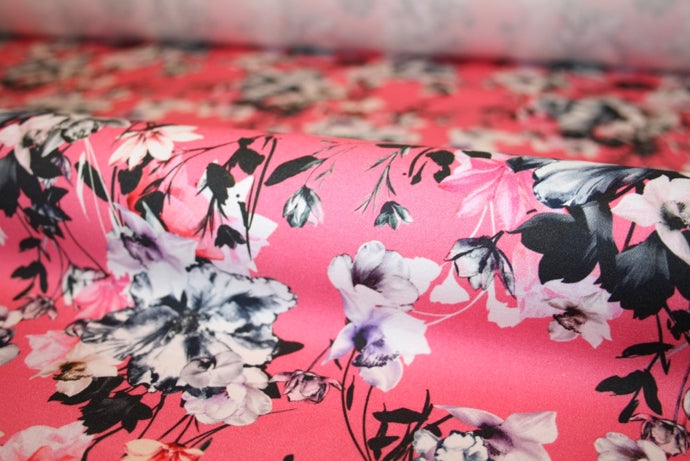 'Fiori Pink' Bomuld