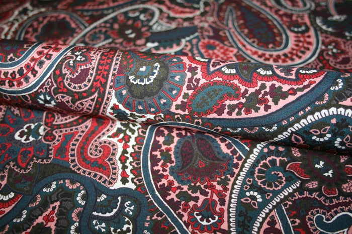 'Paisley Pop' Viscose