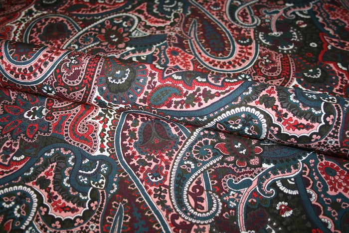 'Paisley Pop' Viscose