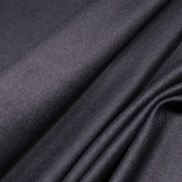 Navy uld med cashmere
