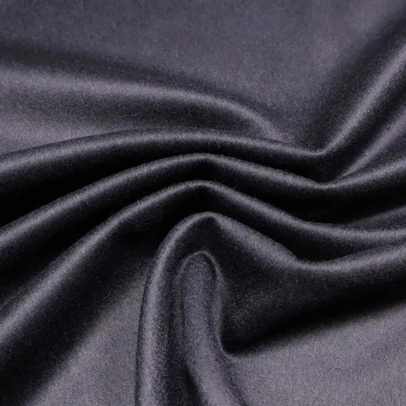Navy uld med cashmere