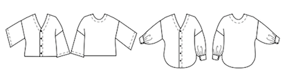 'Nexus' bluse symønster