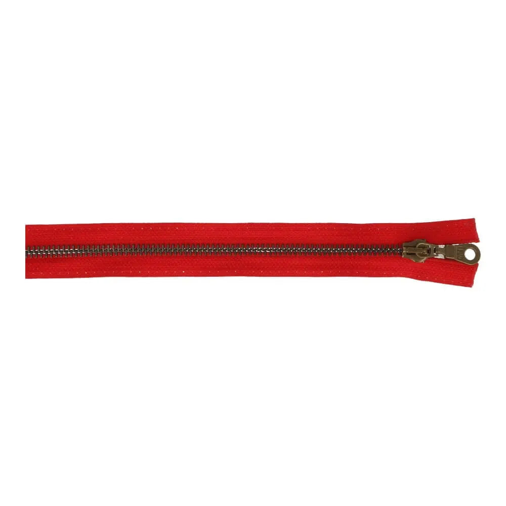 Opti rød bukselynlås 12 cm.
