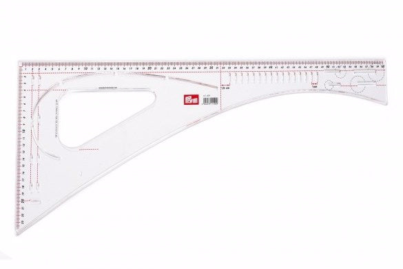 Skrædderlineal 60 cm. til symønster og mønsterkonstruktion