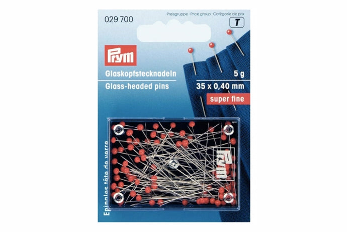 Knappenål med glashoved
