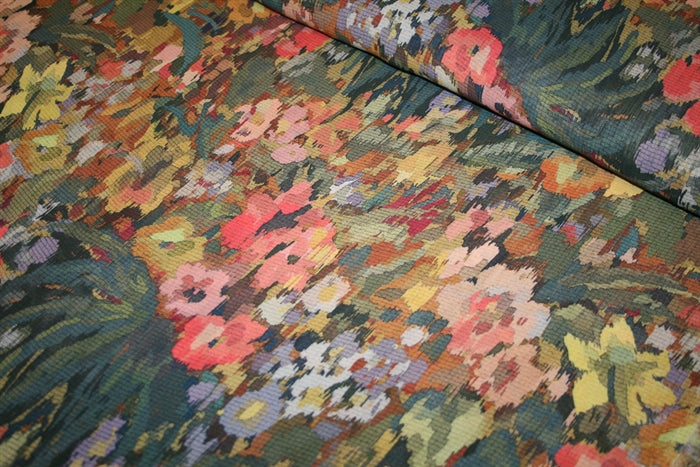 'Digital Flowers' Viscose