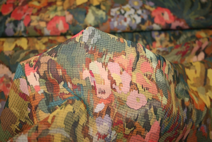 'Digital Flowers' Viscose