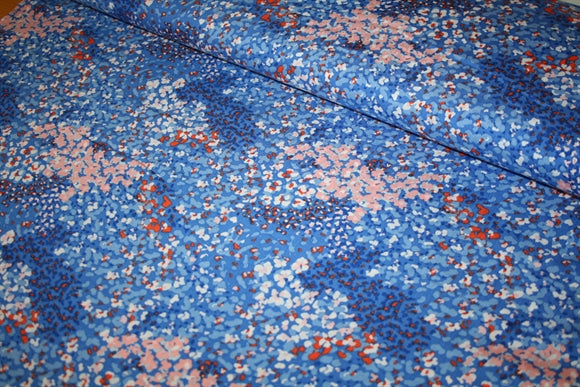 'Blue Confetti' Viscose
