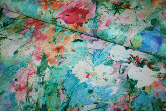 'Floral Garden' Bomuld