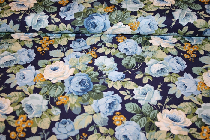 Sanderson 'Chelsea Indigo' Bomuld