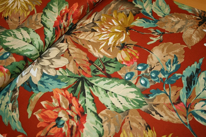 Sanderson 'Dahlia & Rosehip' Bomuld