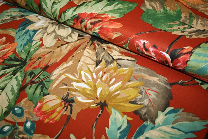 Sanderson 'Dahlia & Rosehip' Bomuld