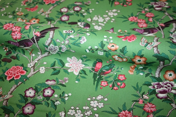 Sanderson 'Chinoiserie Hall' Bomuld