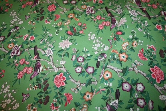 Sanderson 'Chinoiserie Hall' Bomuld