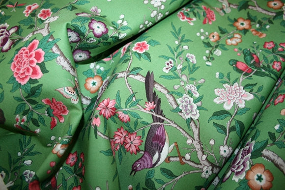 Sanderson 'Chinoiserie Hall' Bomuld