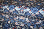 William Morris 'Mini Strawberry Thief Blue' Bomuld