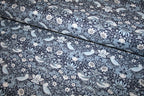 William Morris 'Mini Strawberry Thief Indigo' Bomuld