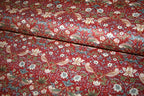 William Morris'Mini Strawberry Thief Red' Bomuld