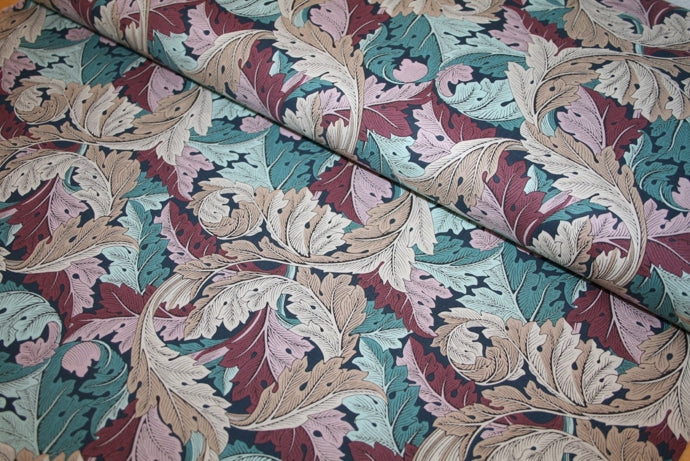 William Morris 'Acanthus Dusk' Bomuld