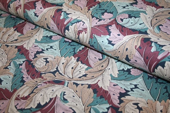 William Morris 'Acanthus Dusk' Bomuld