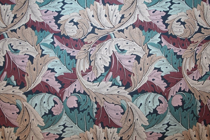 William Morris 'Acanthus Dusk' Bomuld