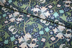 William Morris 'Golden Lily Navy' Bomuld