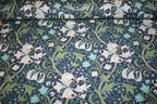William Morris 'Golden Lily Navy' Bomuld