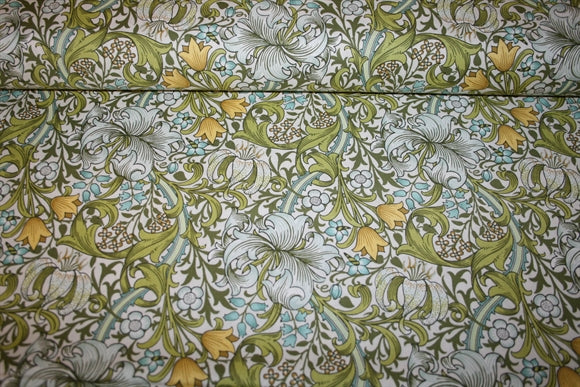 William Morris 'Golden Lily Sunshine' Bomuld