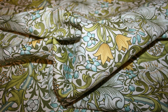 William Morris 'Golden Lily Sunshine' Bomuld