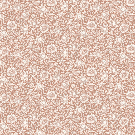 William Morris 'Mallow Coral' Bomuld