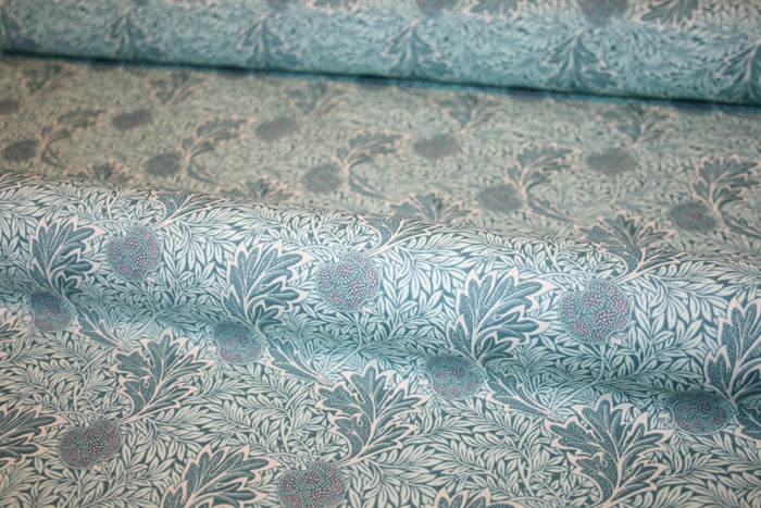 William Morris 'Apple Marine' Bomuld