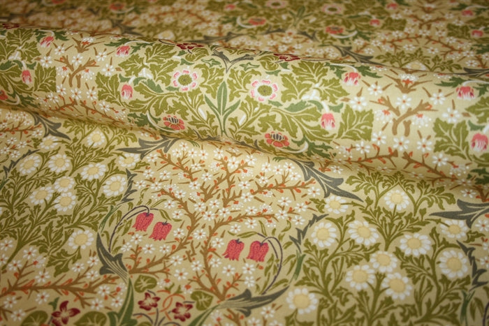 William Morris 'Blackthorn Gold' Bomuld